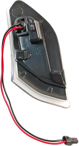 مصابيح LED للعلامات الجانبية مناسبة لسيارة Jeep Wrangler JL & Gladiator JT 2018 2019 2020 2021 2022 2023 2024 عدسة كهرمانية متوهجة على شكل حاجز مصباح إشارة الانعطاف ملحقات المصابيح التوصيل والتشغيل in Saudi Arabia