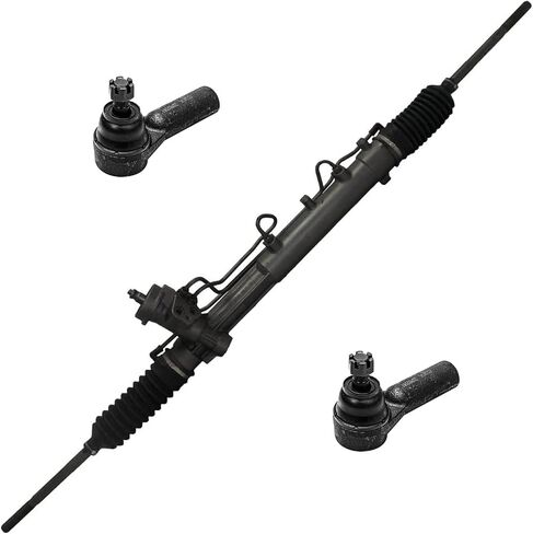 Detroit Axle - Rack & Pinion Kit for 2001-2007 Ford Escape Mercury Mariner 2002 2003 2004 2005 ، Complete Power Steering Rack & Pinion Assembly ، 2 Front Tie Rod Ends Replacement in Saudi Arabia