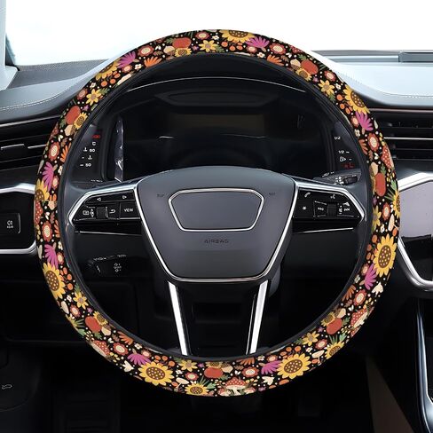 Car Steering Wheel Cover, Anti-Slip Breathable Elastic Neoprene 15 Inch Car Steering Wheel Protector for Women and Men,for Cars, SUVs Cute Blue Starfish in Kuwait