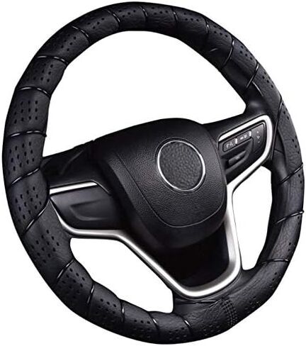 ProElite Black Lace-On Steering Wheel Cover Universal 15 inch in Saudi Arabia