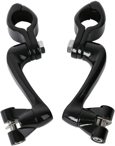 TCMT 360 Adjustable Highway Foot Peg Mounting Kit Fits For Harley Touring Road King Street Glide Road Glide Electra Glide Softail Sportster Dyna with 1.25" Engine Guards in Saudi Arabia