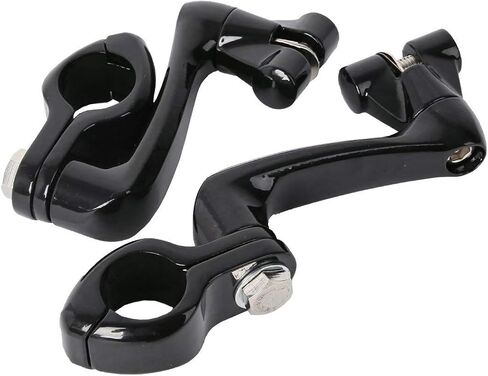 TCMT 360 Adjustable Highway Foot Peg Mounting Kit Fits For Harley Touring Road King Street Glide Road Glide Electra Glide Softail Sportster Dyna with 1.25" Engine Guards in Saudi Arabia