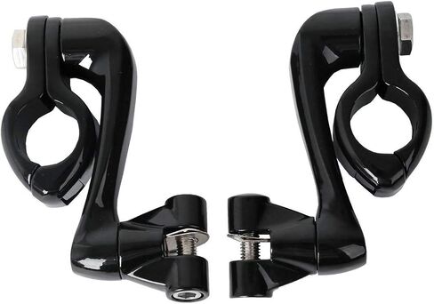 TCMT 360 Adjustable Highway Foot Peg Mounting Kit Fits For Harley Touring Road King Street Glide Road Glide Electra Glide Softail Sportster Dyna with 1.25" Engine Guards in Saudi Arabia