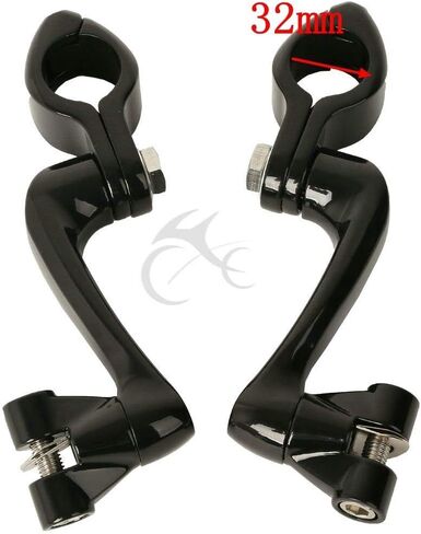 TCMT 360 Adjustable Highway Foot Peg Mounting Kit Fits For Harley Touring Road King Street Glide Road Glide Electra Glide Softail Sportster Dyna with 1.25" Engine Guards in Saudi Arabia