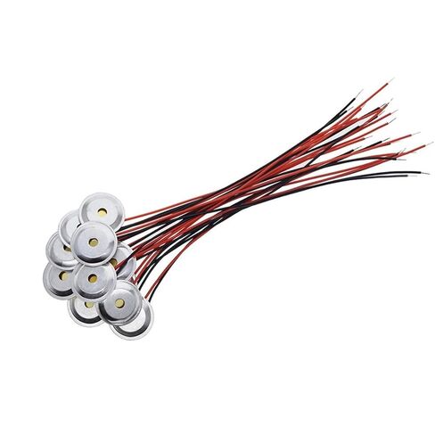 10 PCS Piezoelectric Piezo Ceramic Wefer Plate DIA 15mm for Buzzer Supeaker + Aluminium Shell in Kuwait