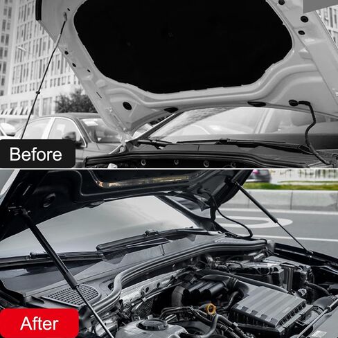عالي الطيران لـ VW Volkswagen Golf 8 Mk8 ، R 2022 2023 2024 سيارة خارجي من محرك السيارة المغطى بالركود الدعامة يدعم صدمات الينابيع المضخات الصلب المقاوم للصدأ 1PC in Saudi Arabia