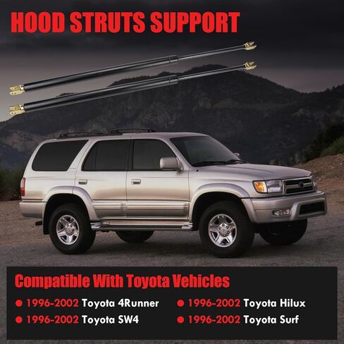 الدعم الخلفي لرفع الصدمات الدعامة الدعم المتوافقة مع 1996-2002 Toyota 4runner SW4 Hilux Surf in Kuwait