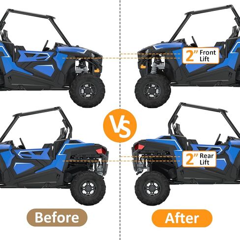WSays 2 Inch Suspension Lift Kit Front & Rear Rise Mount Bracket Compatible with Polaris RZR 900 Trail/ 900 XC 2015-2022 in Saudi Arabia