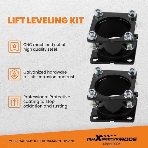 مجموعات رفع MaxPeedingRods لفورد إكسبلورر 2WD 4WD 2011-2019 ، فواصل 2.5 "خلفية 1.25" ، مجموعات الرفع التعليق ، الأسود in Saudi Arabia