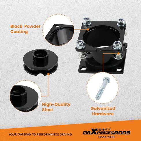 مجموعات رفع MaxPeedingRods لفورد إكسبلورر 2WD 4WD 2011-2019 ، فواصل 2.5 "خلفية 1.25" ، مجموعات الرفع التعليق ، الأسود in Saudi Arabia