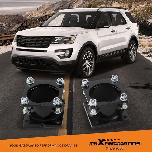 مجموعات رفع MaxPeedingRods لفورد إكسبلورر 2WD 4WD 2011-2019 ، فواصل 2.5 "خلفية 1.25" ، مجموعات الرفع التعليق ، الأسود in Saudi Arabia