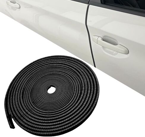 16.5FT (5M) Car Door Edge Guard, No Glue Car Door Entry Guard Protective Strip, Rubber Edge Trim Car Door Protector, Universal Car Exterior Accessories for Auto, Truck, SUV and ATV (Red) in Saudi Arabia