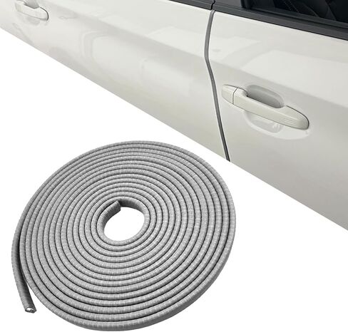 16.5FT (5M) Car Door Edge Guard, No Glue Car Door Entry Guard Protective Strip, Rubber Edge Trim Car Door Protector, Universal Car Exterior Accessories for Auto, Truck, SUV and ATV (Red) in Saudi Arabia