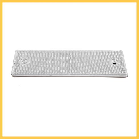 145mm x 45mm White Plastic Self-adhesoive Rectangle Trailer Car Reflector 2PCS Auto Replacement Parts in Saudi Arabia