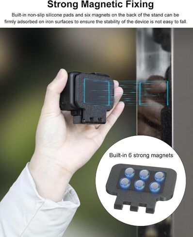 قاعدة محول التحرير السريع المغناطيسي لإصدار DJI Osmo Action 5 Pro ، Multifunical Osmo Action 4/3 Magnet Bracket for DJI with dual -leghs - shalle shote stick stick stick و tripod و deck mount in Kuwait