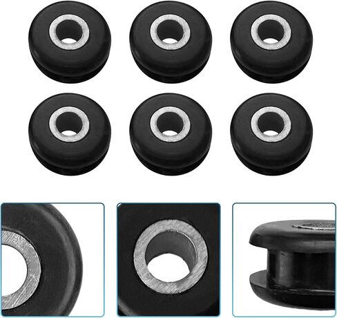 6Pcs Gas Fuel Tank Mounts Rubber Grommets Replacement for Harley Heritage Softail Replacement for Springer Replacement for Bad Boy Replacement for Fatboy in Saudi Arabia