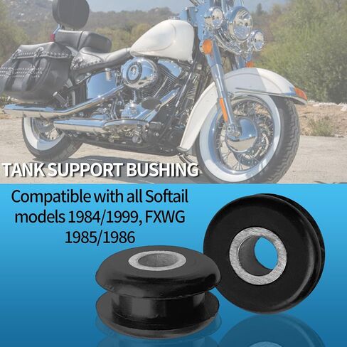 6Pcs Gas Fuel Tank Mounts Rubber Grommets Replacement for Harley Heritage Softail Replacement for Springer Replacement for Bad Boy Replacement for Fatboy in Saudi Arabia