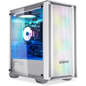 كمبيوتر مكتبي للألعاب - AMD Ryzen 5 5600G 6 core 3.9 جيجا هرتز - 16 جيجا DDR4 3200 ميجا هرتز - 1 تيرابايت M.2 NVMe - Windows 11 Pro - WiFi - كمبيوتر ألعاب (أبيض) in Kuwait