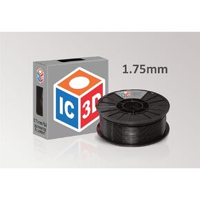 Black 1.75mm PLA 3D Printer Filament - 1kg Spool - Dimensional Accuracy +/- 0.05mm - Professional Grade 3D Printing Filament - Made in USA