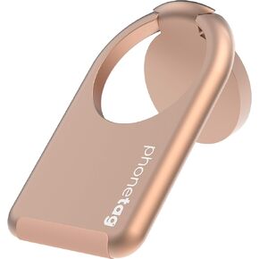 phonetag - Mobile Cell Phone Kickstand & Ring Holder, Stand Your Phone In Portrait & Landscape With The Finger Ring Grip Holder, Use On Magnetic Car Mounts, Compatible With Most Smartphones, Black