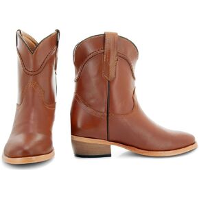 أحذية Soto Boots الجلدية النسائية الغربية للكاحل M1002 in Kuwait