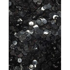 6mm Flat Black Bulk Loose Sequins (1/4 Pound) (1/4 Pound) in Saudi Arabia