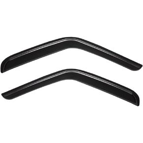 Lightronic WV92138 Outside-Mount Side Window Deflectors & Visors Vent Rain Guards, Dark Smoke, 2-Pieces Set, Fits 2008-2014 Ford E-150, E-250 & E-350 Super Duty