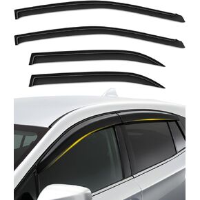 ROADFAR Fits for 2009-2013 for Toyota Corolla Window Outside Mount Window Deflector Rain Guard 4Pc Set