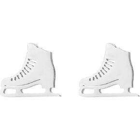 Small Skate Shoes Stud Earrings Stainless Steel Ice Skating Rink Silver Plated Earring Tiny Tragus Cartilage Lobe Piercing Sleeper Studs for Women Teen Girls