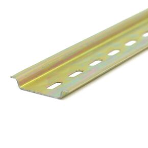 Heavy Duty 1.2mm Thickness Slotted DIN Rail,250mm 9.8" Length 35mm Standard Width 7.5mm High, for Single Phase Switch Installing Fixed Solid State Relay