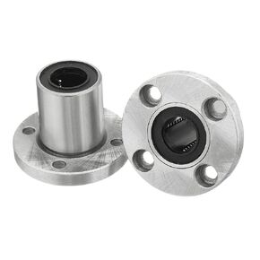 uxcell LMF13UU Linear Ball Bearings 13mm Bore 23mm OD 32mm Length Round Flange for CNC Machine 3D Printer 2pcs