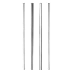 4pcs Linear Motion Rod Shaft Guide 8mm x 330mm Bearing Steel Chrome Plated Smooth Hardened Rod High Precision Linear Motion Shaft Linear Rail for 3D Printer CNC DIY Tools