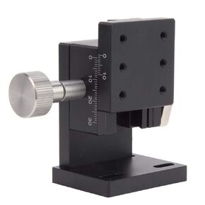 SPWZ40-40 Z Manual Trimming Platform, Gear Guide High Accuracy Adjustable Lifting Stage 40x40mm,Xy Axis Rotation Positioning Stage