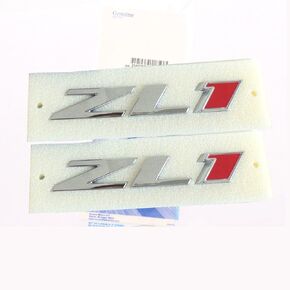 2pack OEM Black ZL1 Emblem Badge Letter Rear Side Zl1 Door Replacement for Camaro Ss Rs (Black Red) in Kuwait