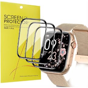 Compatible for Banlvs Smart Watches Screen Protector, [3 Pack] 3D Full Coverage PET Soft Screen Protector Film Compatible for Banlvs G36 1.91" Smart Watches (3 Pack)
