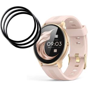 [3-Pack] for AGPTEK LW11 smartwatch Screen Protector, Full Coverage 3D Curved Edge frame Case Friendly Anti Scratch Anti-Bubble HD Clear Flim For AGPTEK LW11 smartwatch Smart Watch