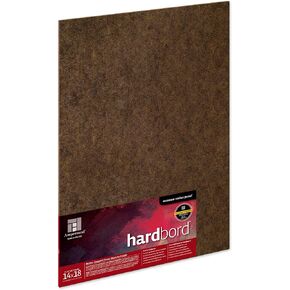 Ampersand Art Supply Hardboard Wood Painting Panel: Museum Series Hardbord, 18" x 24", 1/8 Inch Flat Profile