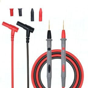 2PCS Banana Plug to Test Hook Clips Test Leads Copper Soft Cable Wires for Multimeter Electrical Testing 1000V 20A