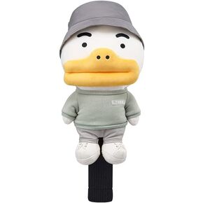 غطاء رأس سائق زي KAKAO FRIENDS GOLF Urban Solid، غطاء نادي الجولف، غطاء ناعم من الألياف الدقيقة، مع حامل تي شيرت الجولف in Kuwait