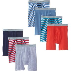 Fruit of the Loom Men's Super Value Stripe Solid Boxer Brief(Pack of 7)