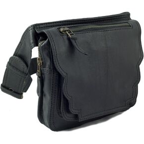 Handmade Premium Leather Hip Bag | Vegetable Tanned | Premium Leather (S/M (24" - 41"), Light Brown