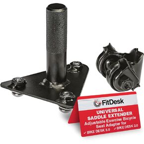 موسع السرج العالمي من FitDesk لموديلات FDX 2.0 و3.0 - محول مقعد دراجة تمرين قابل للتعديل - هيكل صلب ملحوم من الفولاذ - امتداد الساق للأشخاص بطول 6 أقدام أو أطول in Kuwait
