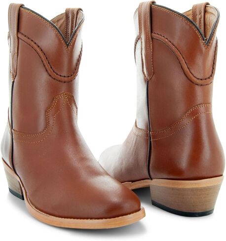 أحذية Soto Boots الجلدية النسائية الغربية للكاحل M1002 in Saudi Arabia