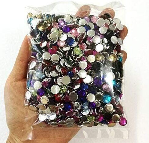 Summer-Ray 8mm Globe Cut Assorted Color 1000pcs Rhinestones Value Pack in Saudi Arabia