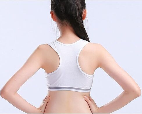 Girls’ Training Bra Set - 6PCS Girls Cotton Training Bras Sports Racerback Training Bralettes and Underwear Panties in Saudi Arabia