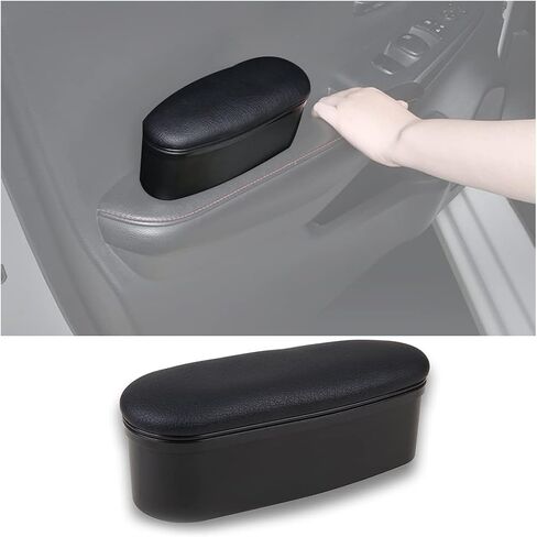 Car Armrest Support, Lift Height Forearm Comfort Storage Organizer Box, Left Elbow Anti-Fatigue Extender Pad, Auto Door Wrist Arm Rest Cushion, Car Accessories for SUV, Truck, Van (Black) in Saudi Arabia