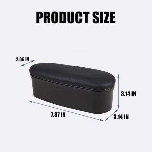 Car Armrest Support, Lift Height Forearm Comfort Storage Organizer Box, Left Elbow Anti-Fatigue Extender Pad, Auto Door Wrist Arm Rest Cushion, Car Accessories for SUV, Truck, Van (Black) in Saudi Arabia