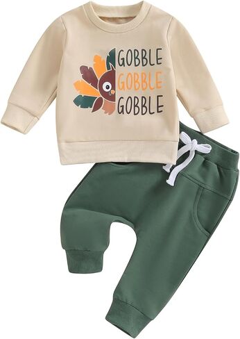 Christmas Outfit 0 3 6 9 12 18 24Months 2t 3t Toddler Baby Girl Boy Clothes Floral Xmas Cookie Sweatshirt Top+Pants Set in Saudi Arabia