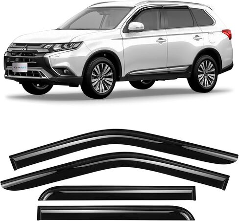 CLIM ART in-Channel Incredibly Durable Rain Guards for Toyota 4Runner 2010-2024, Original Window Deflectors, Vent Deflector, Vent Window Visors, Dark Smoke Truck Accessories, 4 pcs- 610080LP in Saudi Arabia