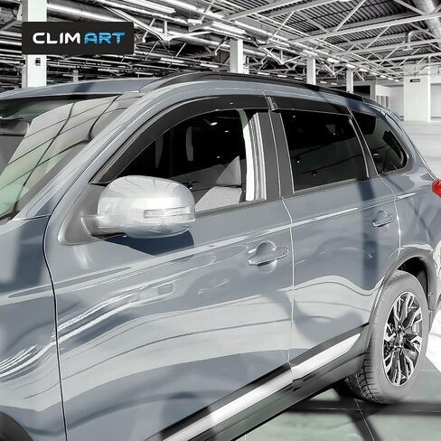 CLIM ART in-Channel Incredibly Durable Rain Guards for Toyota 4Runner 2010-2024, Original Window Deflectors, Vent Deflector, Vent Window Visors, Dark Smoke Truck Accessories, 4 pcs- 610080LP in Saudi Arabia